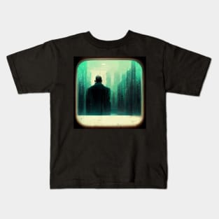 Digital Rain Kids T-Shirt